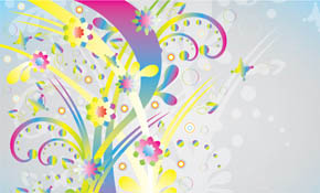 Abstract Colorful Nature Vector